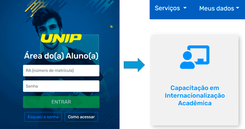 Instruções para acesso à Capacitação em Internacionalização Acadêmica